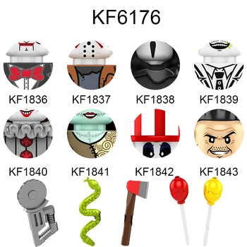KF6176 KF6175 KF6173 Új érkezés Halloween Borzalmas építőelemek Akciófigurák Oktatási játékok gyerekeknek Ajándékok