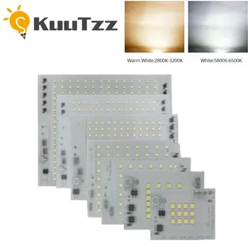 LED lámpa chipek 220V SMD chip 2835 Smart IC led fénymodul csere 10W 20W 30W 50W 100W kültéri reflektorfény árvízhez