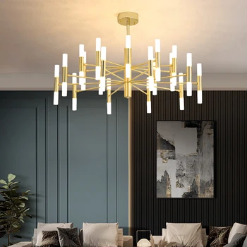 Lámpák nappalihoz Étkező Nordic függőlámpa Modern mennyezeti csillárok Hálószoba dekorációs lámpa Gloden Light Fixrurn