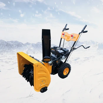 Mini gyalogkíséretű hóeltakarító gép poli hóseprő kefe motorral 50 egyedi új termék 2020 kézi benzin 6.5hp