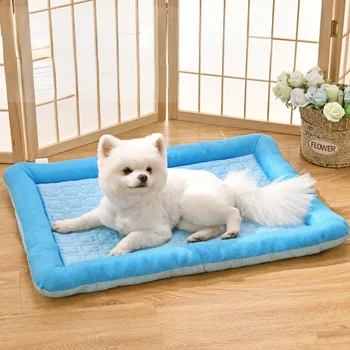 Nyári kennel hideg kutya szőnyeg hűtési kellékek hűtőszőnyeg macska hálószőnyeg harapásálló kisállat szőnyeg
