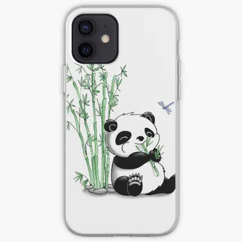Panda eszik bambusz iPhone kemény tok Phone Case Testreszabható iPhone X XS XR Max 6 6S 7 8 Plus 11 12 13 14 Pro Max Mini