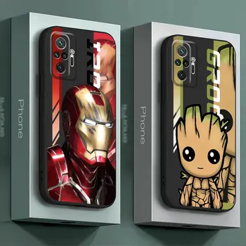 Phone Case Xiaomi Redmi 12C 10C 10A 9 9T 9C 9A A2 A1 Plus K50 Gaming K40 Pro K60 K60E K40s 10 borító Marvel Iron Man Groot