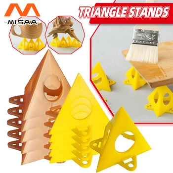 Piramis állványok készlet Háromszög állványok Festőszerszám Háromszög festékpárnák Lábak famegmunkáláshoz Asztalos kiegészítők Festékpárnák szerszámkészlet