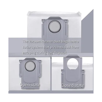 Roborock S8 Pro Ultra/S8+/S8 Vac esetén Tisztító alkatrészek készlet Dokkoló öntisztító görgős oldalkefe Mop kendők szűrők Porzsákok