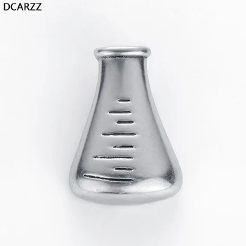 Science Beaker fém tű, kémia üveg lombik jelvény farmer ing táska orvosi ékszerek vintage tudomány és labor bross nagykereskedelem