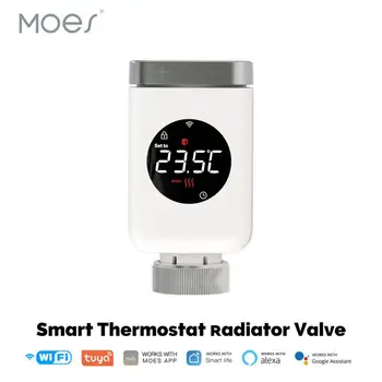 Smart Wifi/Zigbee termosztatikus radiátorszelep TRV programozható alkalmazás Távoli hőmérséklet-vezérlő támogatása Alexa Google Home
