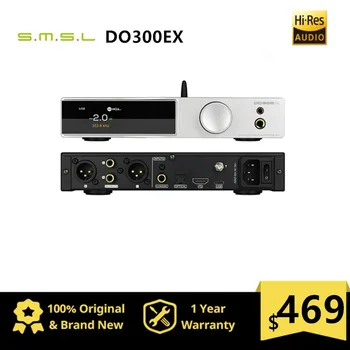 SMSL DO300EX Audio dekóder és fejhallgató erősítő AK4191 AK4499EX DAC XMOS XU-316 dekódolás DSD512 digitális előerősítő 768KHz