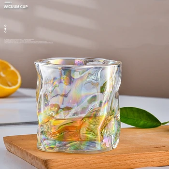 Szabálytalan Twisted Cup Home Glass Cup Bar Whisky Tumbler Whisky Glass