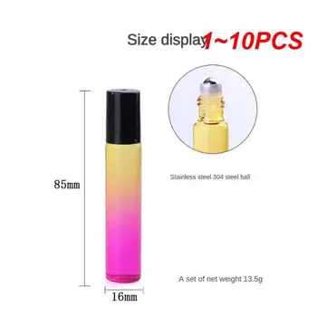 Színátmenetes színű üveg illóolajos palack hordozható utazási kozmetikai parfüm spray cukormáz üveg újratölthető palack