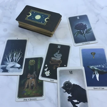 Teljes angol Anima Mundi Tarot kártyák gyárilag kiváló minőségű Tarot pakli társasjáték kártyákat