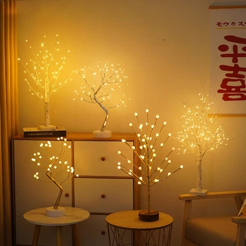 Valentin-napi dekorációk 2023 Mesterséges növények Szőlőfa Fűzfa rattan lámpák LED kültéri hálószoba Nappali Lakberendezés