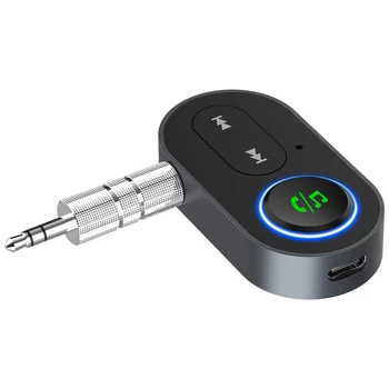  vezeték nélküli Bluetooth 5.0 audio vevő Aux autó kihangosító hívás Bluetooth adapter 3,5 mm-es audio AUX adapter Bluetooth adapter