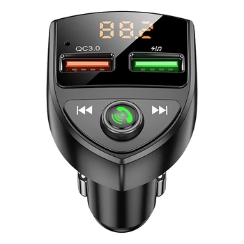  vezeték nélküli Bluetooth autós adapter FM rádió adapter Bluetooth autós adapter támogatás kihangosító, MP3 lejátszó, TF kártya