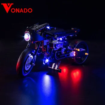 Vonado LED lámpák 42155-höz A BATMAN – BATCYCLE világítás DIY játékok (a modell kivételével)