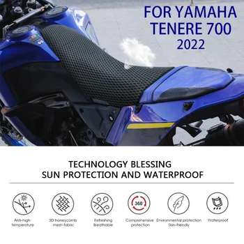Yamaha Tenere 700 tartozékokhoz T7 T-700 T700 motorkerékpár World Raid 2022 párna üléshuzat Breath szövet nyereg vízálló