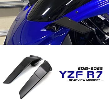 YZF R7 tartozékok Yamahához YZF-R7 YZFR7 2021-2023 motorkerékpár visszapillantó tükrök állítható forgó lopakodó CNC alumínium