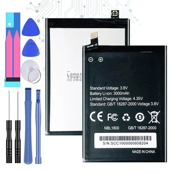 Z 6 / Z 7 3000mAh mobiltelefon akkumulátor HOMTOM ZOJI Z6 Z7 Batteria + Ingyenes eszközök
