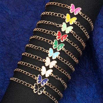 ZOSHI Új divatos pillangóláncok karkötő nőknek Nyári divat ékszerek Link láncok barátság karkötő ajándékok