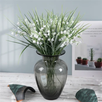 Zöld növények, szélharangjáték, művirágok, nagybani esküvői dekorációk, szimulált virágok DY1-3648