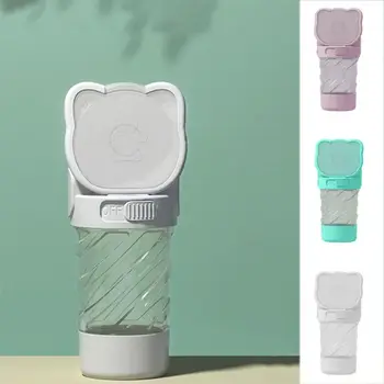 Összecsukható kutyakirándulási vízkupa Kivehető műanyag macska kutyaeledel tál medve alakú hulladékzsáktartóval Kutya integrált csésze kemping